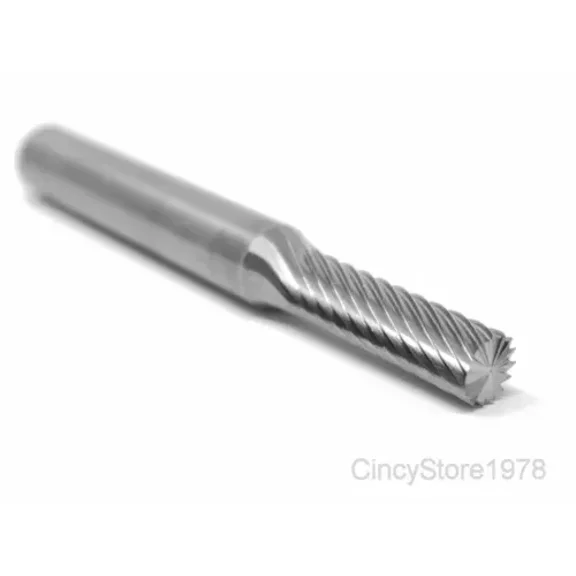 FABLE- Sb14S Cylindrical End Cut 3/16" Carbide Burr Bur Tool Die Grinder Bit 1/4" Shank