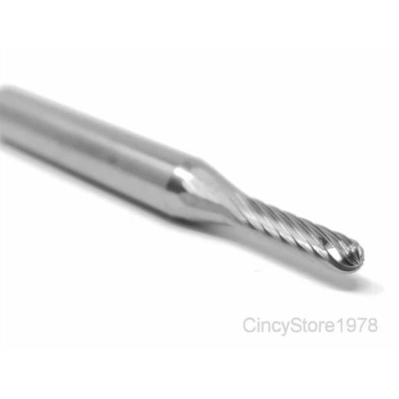 FABLE- Sc11S Cylindrical Radius 1/8" Carbide Burr Bur Tool Die Grinder Bit 1/4" Shank
