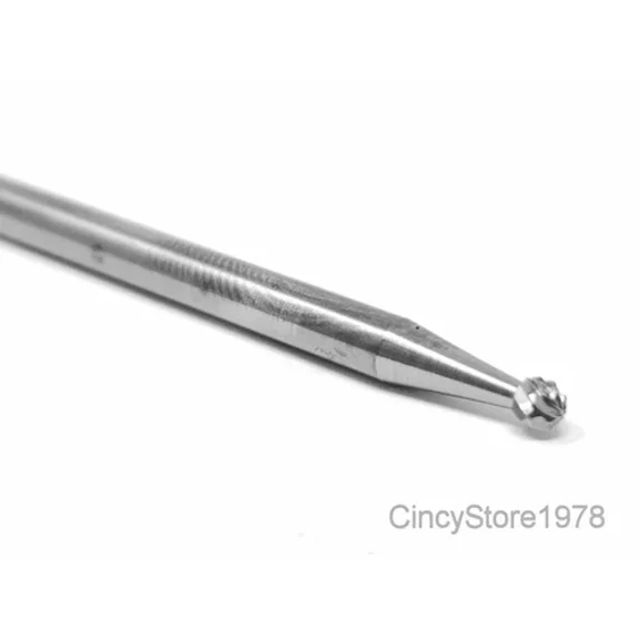 VIVIAN- Sd41D Ball Shape Solid Carbide Burr Bur Cutting Tool Die Grinder Bit 1/8"