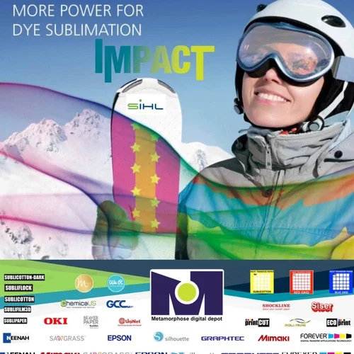 FABLE- Sihl Sublicolor Impact Dye Sub Paper 8.5”X11” For Ricoh/Virtuoso 100 Sheets Pack