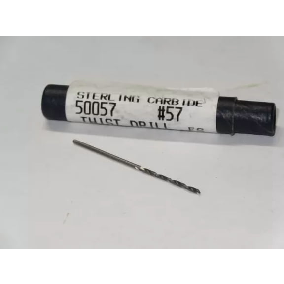 FABLE- Sterling #57 Number X 1-1/2" Solid Carbide Jobber Length Twist Drill Bit Usa 57
