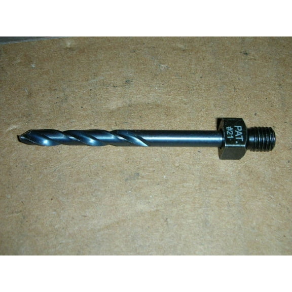 FABLE- Threaded Shank Drill Bit #21 (0.159") 1/4-28 Oal 2.395" Bit 1.895" For 10-32 Tap