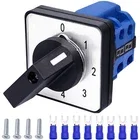 FABLE- Universal Changeover Switch 20A 550V 4 Position 8 Terminals Latching Rotary Cam