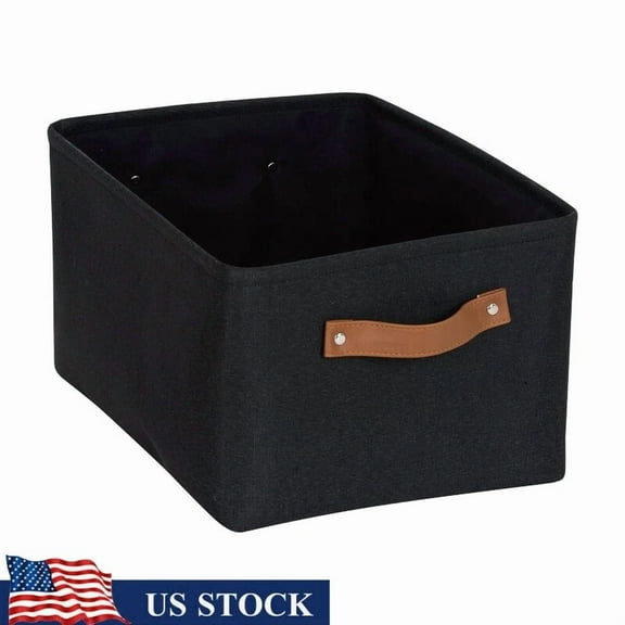 FABLE- Versatile Rectangular Storage Basket W/ Handles Home Office Organization New