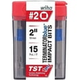 thumbnail image 1 of FABLE- Wiha 70265 Terminatorblue Impact Bit Square #2 - 2 Inch - 15 Pack, 1 of 1