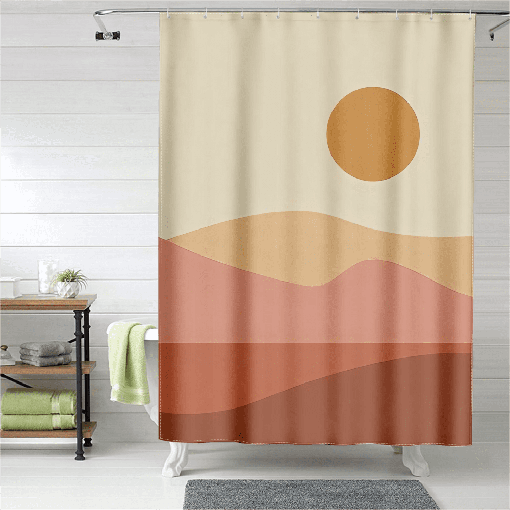 FABOTD Shower Curtain Natural Scenery Boho Shower Curtain No Odor
