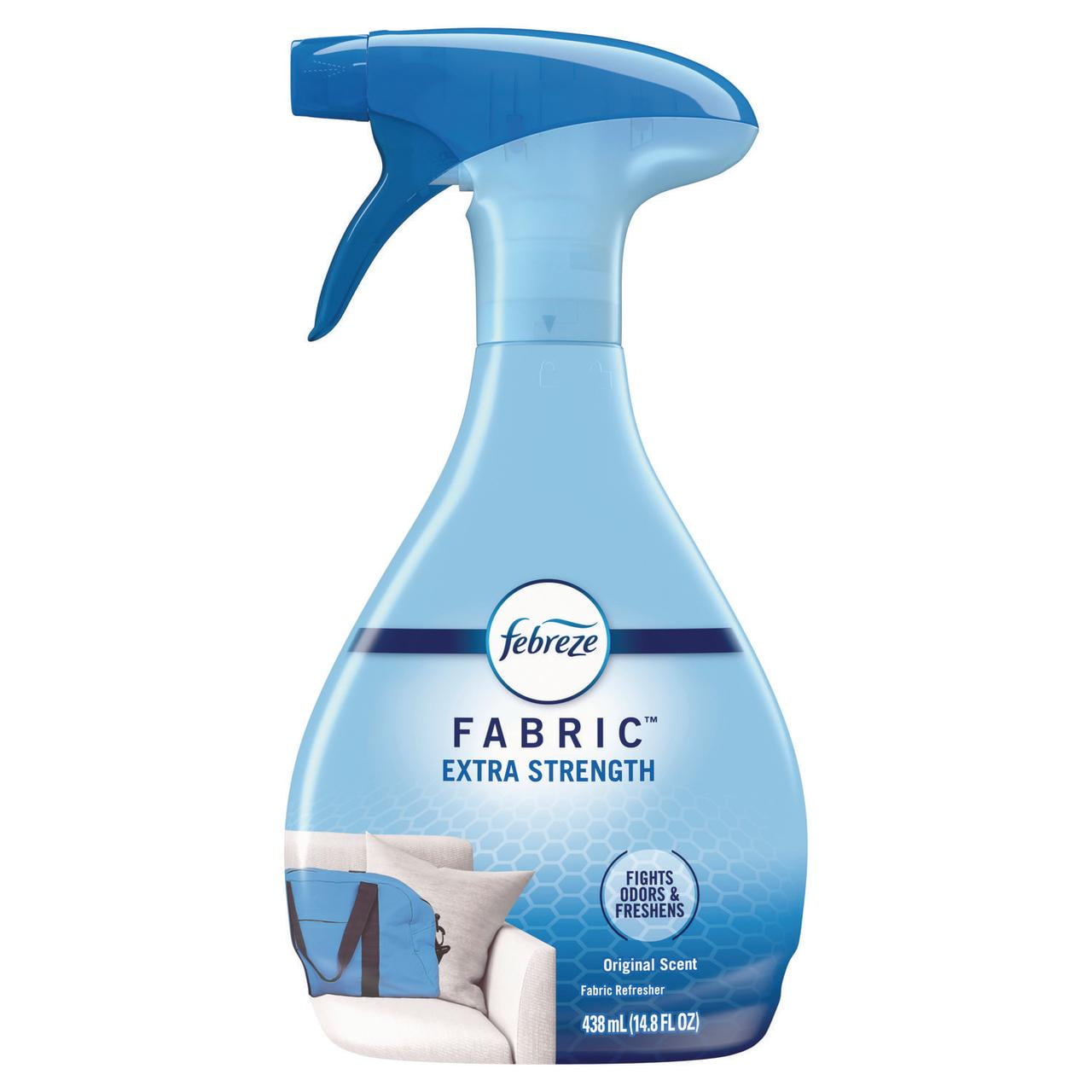 FABRIC Refresher/Odor Eliminator, Extra Strength, Original, 14.8 oz Spray Bottle, 8/Carton FABRIC Refresher/Odor Eliminator, Extra Strength, Original, 14.8 oz Spray Bottle, 8/Carton