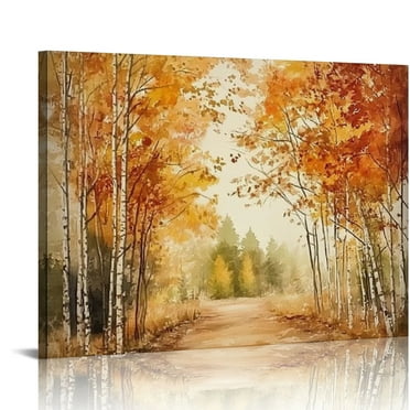 FACANNAP Framed Fall Wall Art Fall Wall Decor, Gallery Fall Pictures Wall Decor for Autumn Decor with Pumpkins Prints, Fall Decorations for Home, Office, Living Room 20x16in