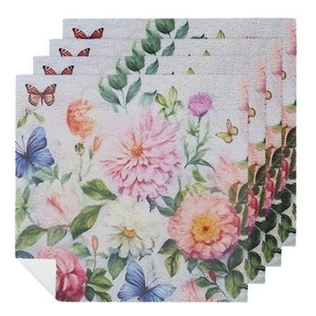 FACANNAP Napkins-Multicolor Tea Party Decorations, Size 2 PCS