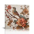thumbnail image 1 of FACANNAP Peony Magpie Flower Wall Chinese Style Floral Art Wall Decor Living Room Bedroom Nursery Decorations 16x16 in, 1 of 5