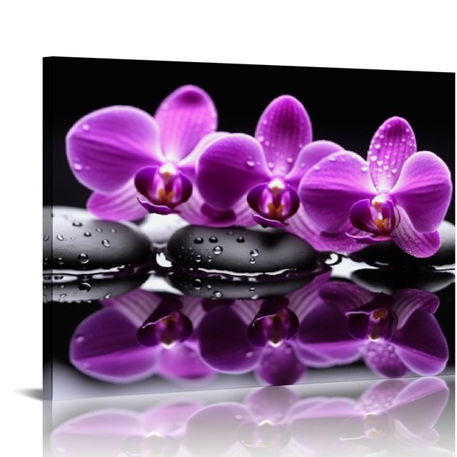 FACANNAP Wall Art Canvas Painting Yellow Tree in Black and White