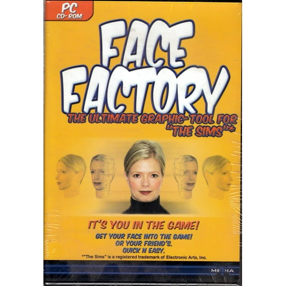 FACE FACTORY PC CD - Add on for The Sims - Put Your Face (or your friends face) into the Game