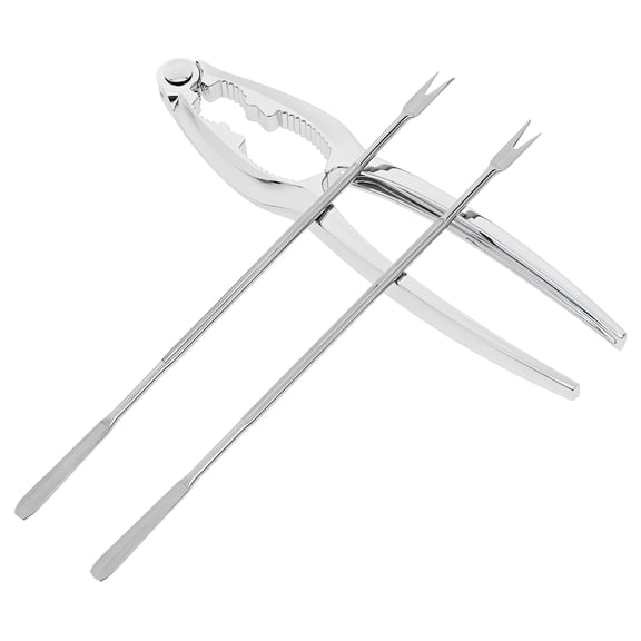FACEGA 1 Set of Versatile Crab Cracker Seafood Eating Cracker Tool Portable Metal Lobster Crab Legs Cracker Multi-use Nut Cracker Tool