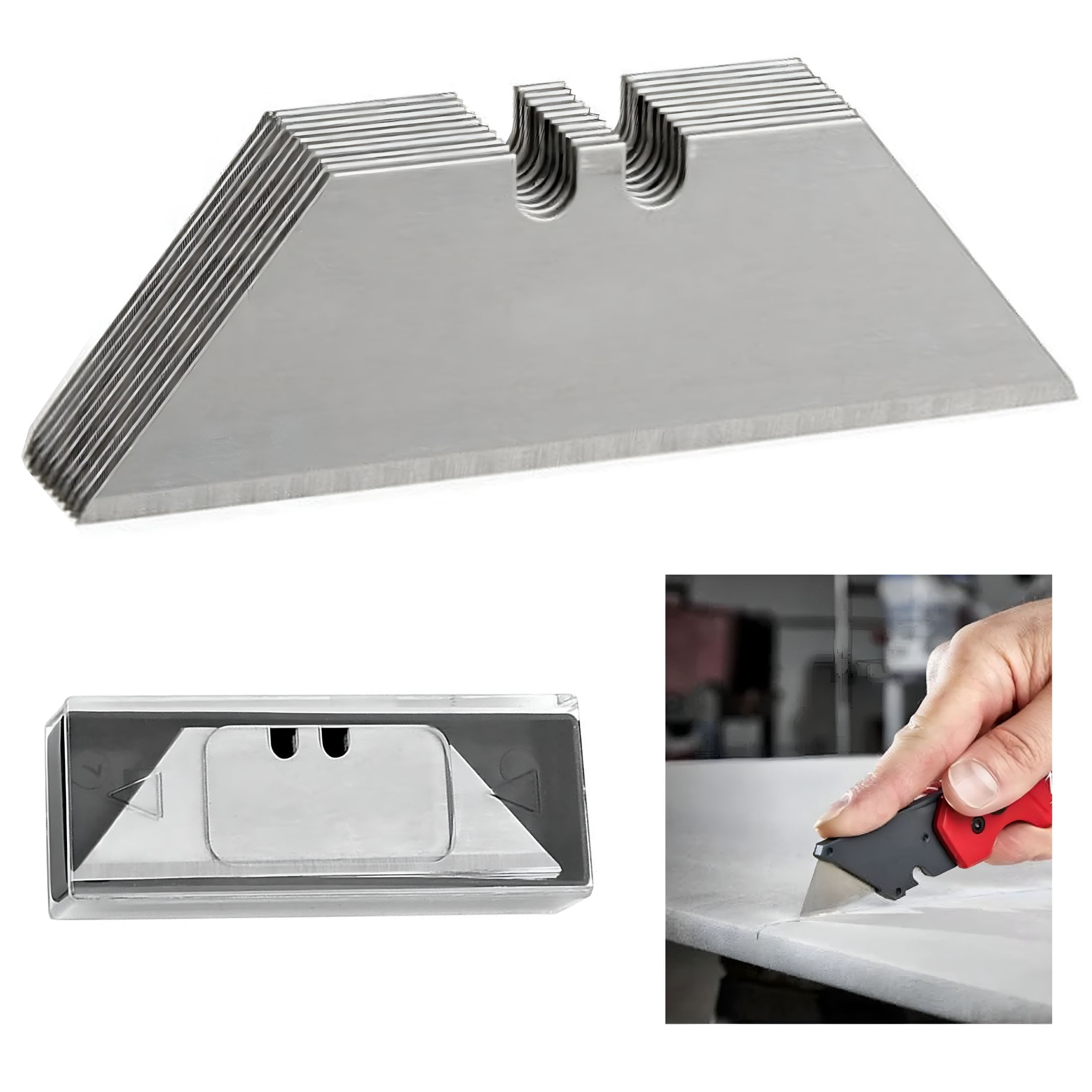 FACEGA 10 X Utility Knife Blades Replacement Refills Drywall Standard ...