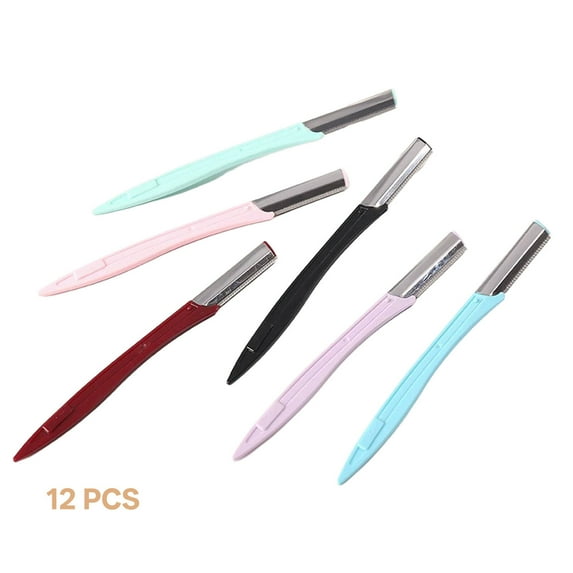 FACEGA 12 Pcs Eyebrow Razor,Compact Razor Razors for Women,Precise Trimming Safe Eyebrow Care Eyebrow Shaver,Style7