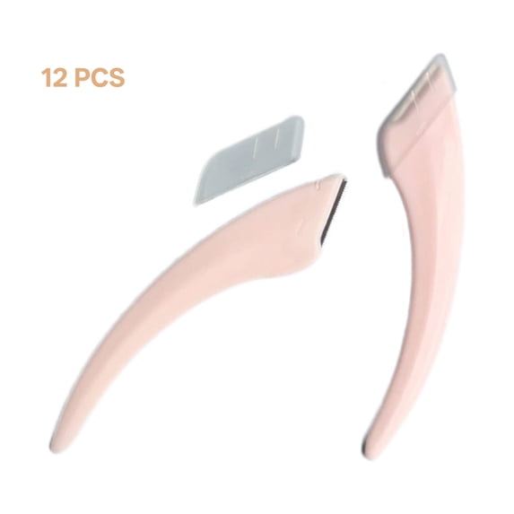 FACEGA 12 Pcs Eyebrow Razor,Mini Eyebrow Tool Eyebrow Trimmer,Folding Design Soft Blade Facial Razor,Style8