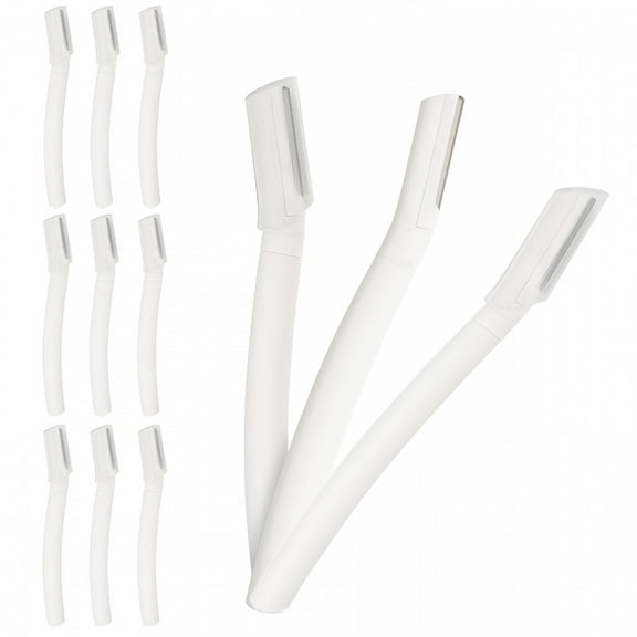 FACEGA 12 Pcs Razor for Face,Microblade Eyebrow Razors,Face Shavers for Women and Men,Multipurpose Dermaplaning Tool for Face,Peach Fuzz Removal