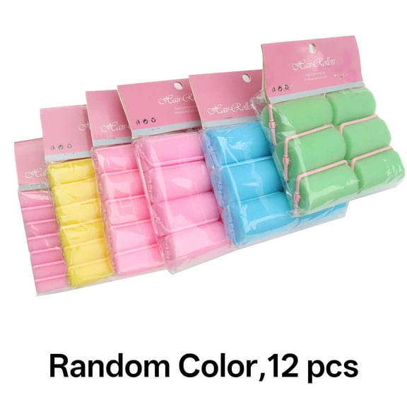 FACEGA 12Pcs Hair Rollers Sponge Hair Curlers Multifunctional Soft Foam Rollers Hair Curlers