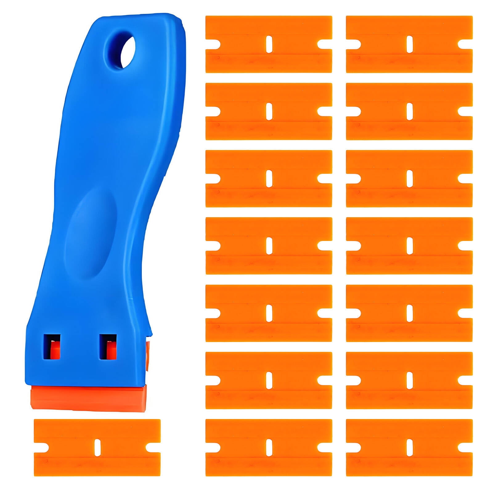 FACEGA 16 Pcs Razor Blade Scraper,Multi-Functional Scraper Plastic ...