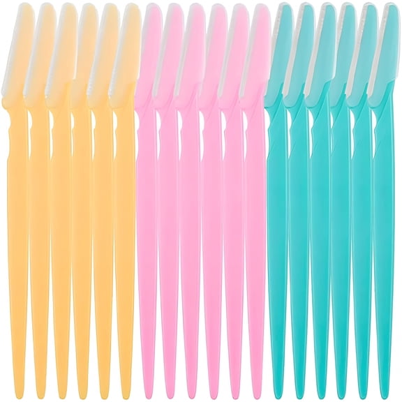 FACEGA 18 Pcs Dermaplaning Tool, Facial Exfoliating Razor with Precision Cover, Eyebrow Shaver for Peach Fuzz & Dead Skin, Unisex Face Grooming Kit