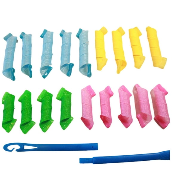 FACEGA 18Pcs Heatless Hair Curler Gentle Hair Rollers Lightweight Suitable for Many Hair Types Heatless Curls