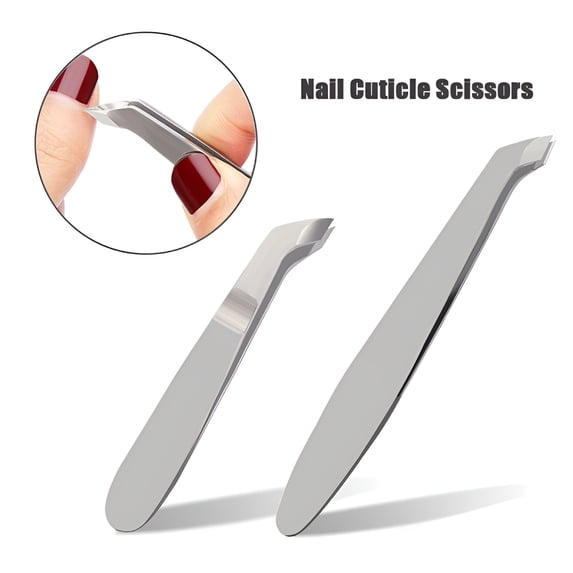 EXLEAF PC Small Nail Cuticle Scissors Tweezers Mini Clipper Cutter Trimmer for Finger and