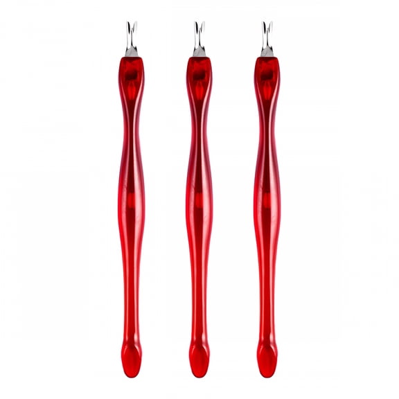 FACEGA 2 Pack Cuticle Fork Practical Nail Art Tools Pedicure Cuticle Trimmer Dead Skin Callus Removal Fork Cuticle Remover Tool