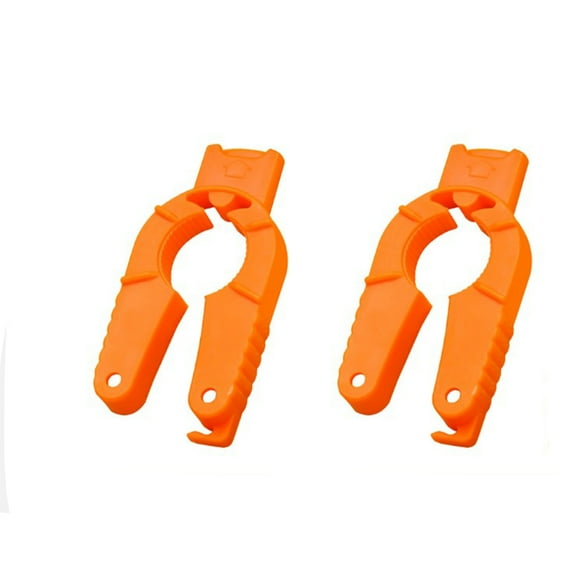 FACEGA 2 Pcs Bottle Opener Multi Function Can Openers for Seniors and Weak Hands Effort-Saving Plastic Bottle Gripper Orange