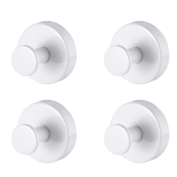 FACEGA 2 Pcs Coat Rack Wall Mount,Rust-Resistant Wall Coat Rack,Space-Saving Design Ganchos Para Colgar Ropa,White