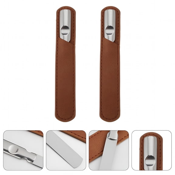 FACEGA 2 Sets Nail Shaper Stainless Steel File Metal Files Anti-rust