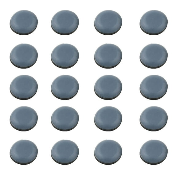 FACEGA 20 Pcs Furniture Sliders,2.5cm Self-Adhesive Design Furniture Pads,Quick Installation Secure Attachment Appliance Slider,White