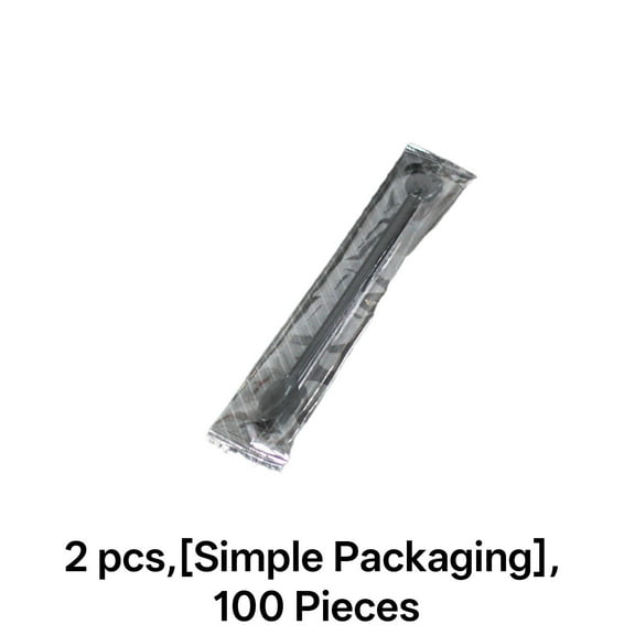 FACEGA 200Pcs Plastic Spoons Coffee Stirrers Coffee Scoop,Black
