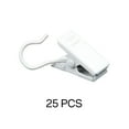 thumbnail image 1 of FACEGA 25Pcs Curtain Rings Polished Surface Curtain Clips Lasting Shine Drapery Clips with Rings White, 1 of 4