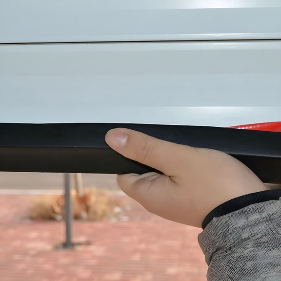 FACEGA 2M Garage Door Bottom Seal, Heavy Duty Rubber Weatherstrip with Electric Flap for Side and Bottom Sealing, Waterproof and Pest Control Strip for Home and Garage