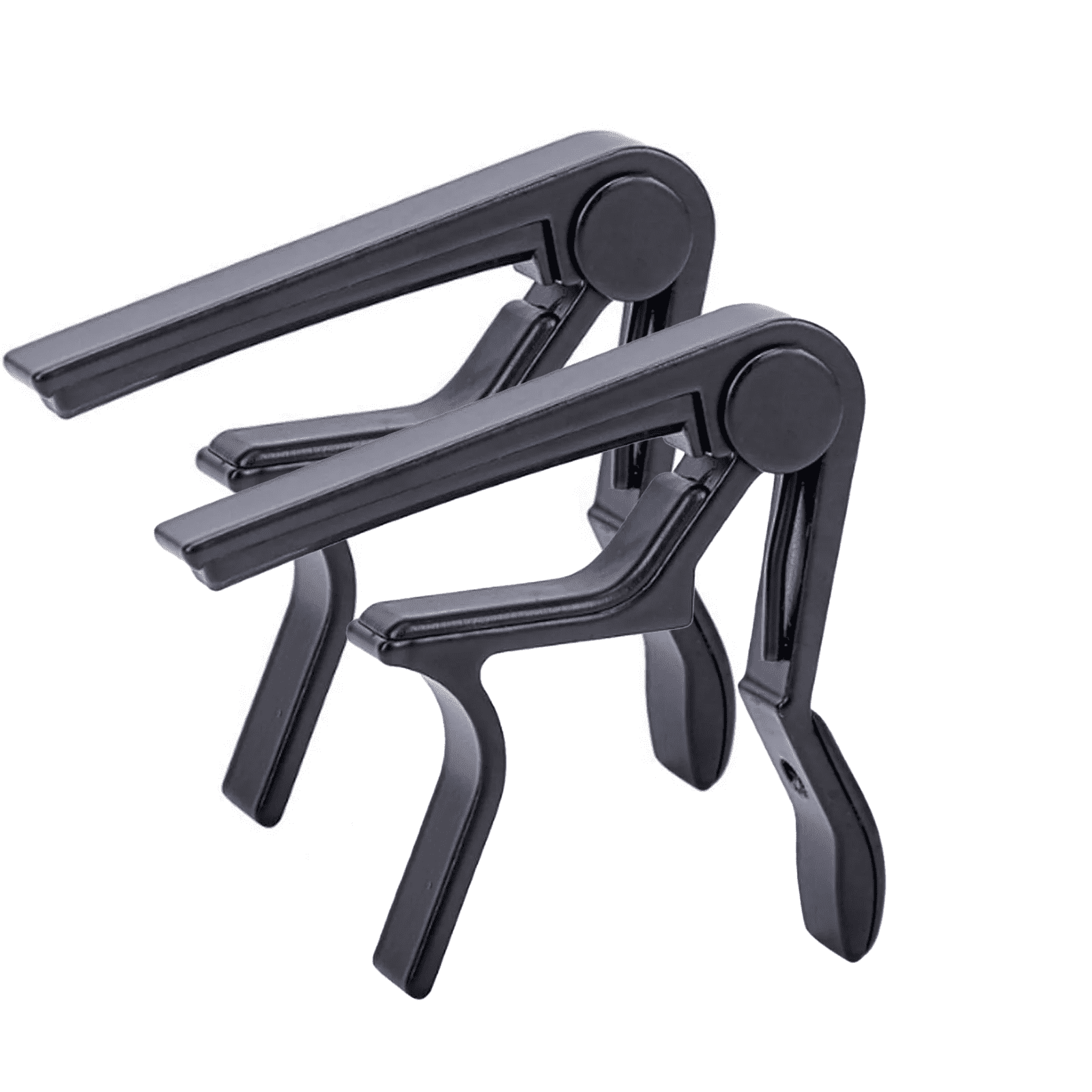 FACEGA 2Pcs Capo for Acoustic Guitar 6 String,High-Performance Guitar Accessory,Sturdy & Ergonomic Guitar Capo,Ideal for Electric & Bass Guitars,Black