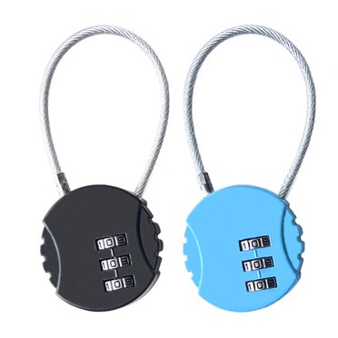 Master Lock 646T 2-Pack Set-Your-Own Combination Luggage Lock – 11/16" (17 Mm) Wide Die-Cast Travel Lock