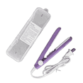 thumbnail image 1 of HBMYN 2Pcs Hair Straightener Mini Flat Iron Mini Hair Straightener,Purple, 1 of 2
