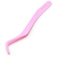 thumbnail image 1 of FACEGA 2Pcs Lash Tweezers Stainless Lash Applicator Tool Travel Eyelash Tweezers for Women,Pink, 1 of 1