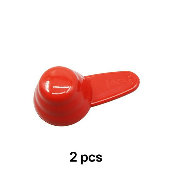 FACEGA 2Pcs Measuring Scoop Scale Coffee Scoop Coffee Scoop for Ground Coffee,Red