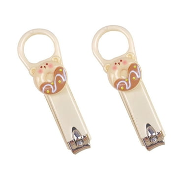 FACEGA 2Pcs Nail Clippers,Cartoon Design Nail Cutter,Ergonomic ABS+Carbon Steel Nail Tools