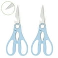 thumbnail image 1 of FACEGA 2Pcs Scissors All Purpose,Cold Walnuts 7.7" Small Scissors,Pp Handle Office Scissors,Blue, 1 of 7