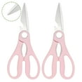 thumbnail image 1 of FACEGA 2Pcs Scissors All Purpose,Opening A Bottle Cap 7.7" Teacher Scissors,Pp Handle Mini Scissors,Pink, 1 of 7