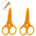 thumbnail image 1 of FACEGA 2Pcs Scissors All Purpose,Pointed 3.5" Adult Scissors,With Protective Cover Fabric Scissors,Orange, 1 of 6