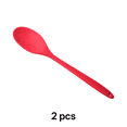 thumbnail image 1 of FACEGA 2Pcs Soup Spoons Easy to Clean Silicone Spoons for Cooking Scratch-Free Versatile Utensil Ladle Spoon,Red, 1 of 2