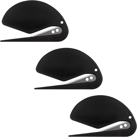 FACEGA 3 Pack Letter Opener Envelope Slitter Set,Black