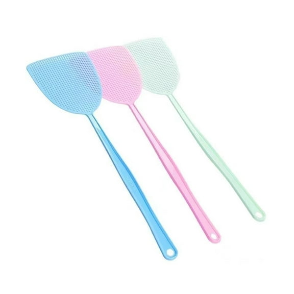 FACEGA 3 Pcs Fly Swatter,Long Handle Manual Durable Fly Swatter,High-Quality PP Fly Swatter for Indoors