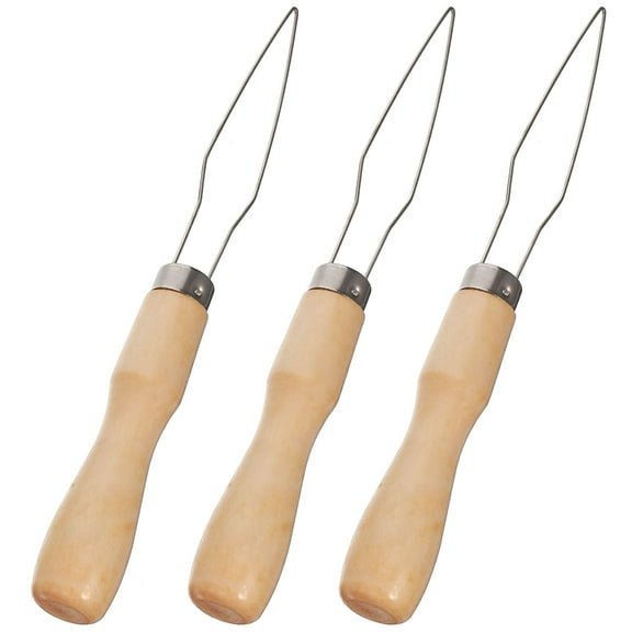 FACEGA 3 Pcs Hook Button Dressing Aid Shirt Buttons Aids Helper Tool Assist Device Wooden Bamboo