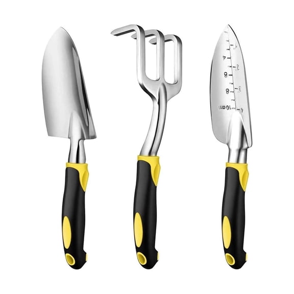 FACEGA 3 Piece Gardening Hand Tools,Sturdy and Thickened Arden Tools,Portable and Multi-purpose Gardening Hand Tools - Ideal for All Your Gardening Needs