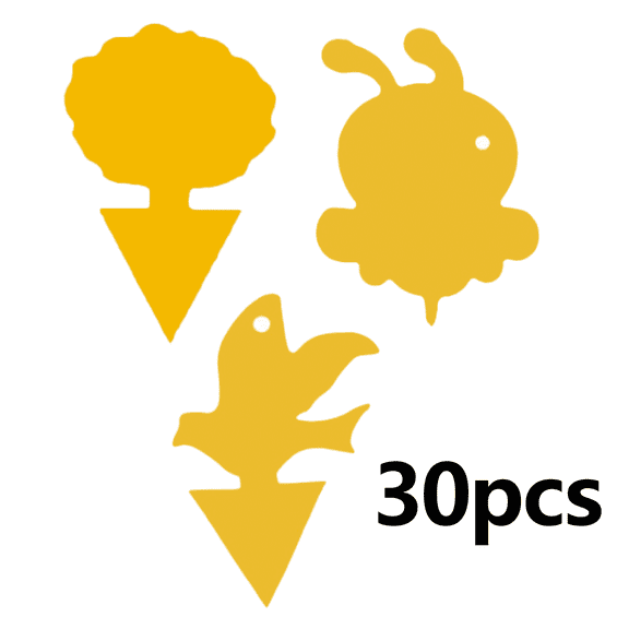 FACEGA 30 Pcs Bug Zapper,Chemical-Free Pest Control Gnat Trap,Eco-Friendly Getting Rid of Gnats in Plants,Style 3