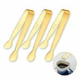 thumbnail image 1 of FACEGA 3Pcs Metal Tongs,Round Head Clamp 304 Stainless Steel Stainless Steel Tongs,U Frame Handle 4.4"*0.6" Small Tongs,For Pick Up, Sugar Cubes, Milk Balls,Mix2, 1 of 7